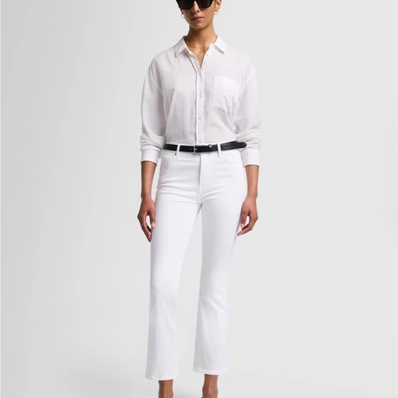 Women’s | 7 For All Mankind High Rise White Jeans | Pants - Picture 1 of 8